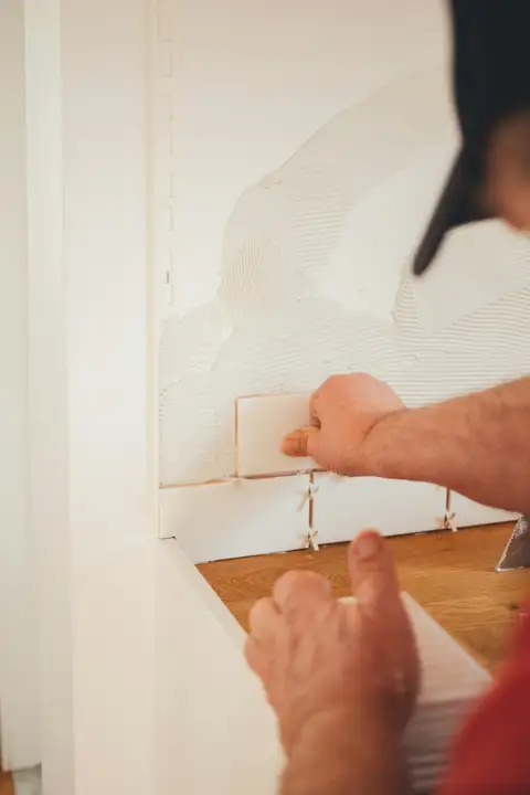Patching a hole in a drywall wall